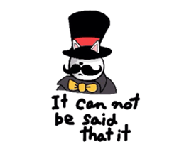 Cat aristocracy English edition sticker #1239834