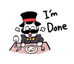 Cat aristocracy English edition sticker #1239835