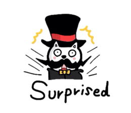 Cat aristocracy English edition sticker #1239838