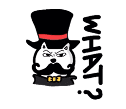 Cat aristocracy English edition sticker #1239840