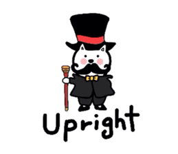 Cat aristocracy English edition sticker #1239841