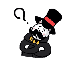 Cat aristocracy sticker #1240127