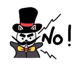 Cat aristocracy sticker #1240135