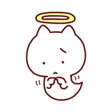 cat angel sticker #1240212