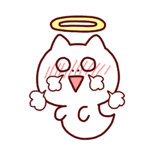 cat angel sticker #1240235