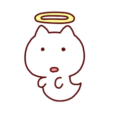 cat angel sticker #1240241