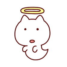 cat angel sticker #1240241