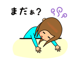 Worry woman sticker sticker #1240458