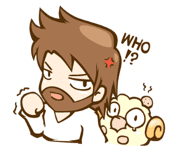 Little Lamb & the Shepherd 1 sticker #1240901