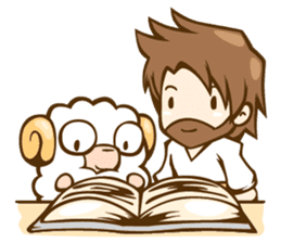 Little Lamb & the Shepherd 1 sticker #1240910