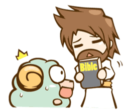 Little Lamb & the Shepherd 1 sticker #1240917