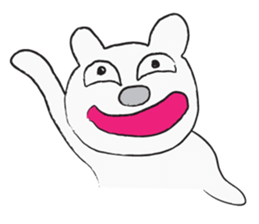 Drawn White sticker #1241007