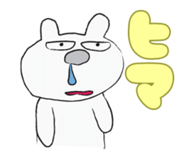 Drawn White sticker #1241028