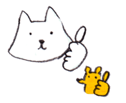 With a cat and a mouse and cheese sticker #1241042