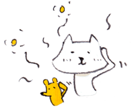 With a cat and a mouse and cheese sticker #1241043