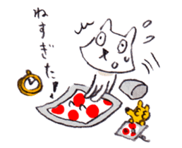 With a cat and a mouse and cheese sticker #1241047