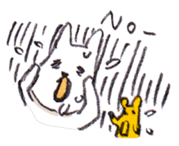 With a cat and a mouse and cheese sticker #1241053