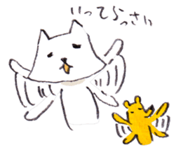 With a cat and a mouse and cheese sticker #1241056