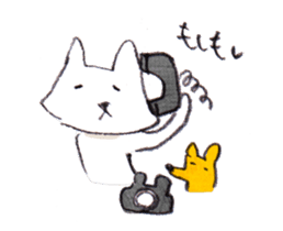 With a cat and a mouse and cheese sticker #1241065