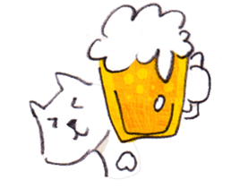 With a cat and a mouse and cheese sticker #1241069