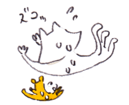 With a cat and a mouse and cheese sticker #1241077