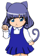 Animal ear girls sticker #1241655