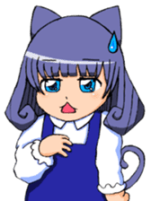 Animal ear girls sticker #1241658