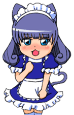 Animal ear girls sticker #1241659