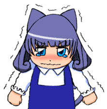 Animal ear girls sticker #1241661