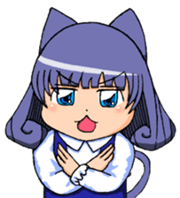 Animal ear girls sticker #1241662