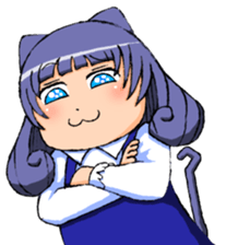 Animal ear girls sticker #1241665