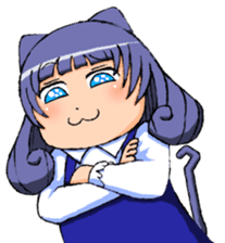 Animal ear girls sticker #1241665