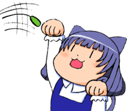 Animal ear girls sticker #1241666