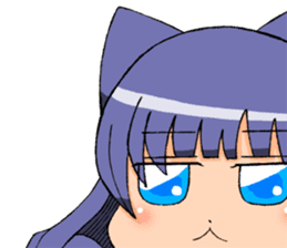 Animal ear girls sticker #1241667