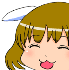 Animal ear girls sticker #1241680