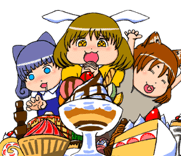 Animal ear girls sticker #1241681