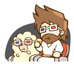 Little Lamb & the Shepherd #2 sticker #1241971