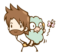 Little Lamb & the Shepherd #2 sticker #1241974