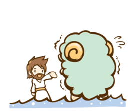 Little Lamb & the Shepherd #2 sticker #1241983