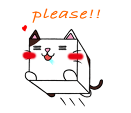 Cube type animal sticker #1243203