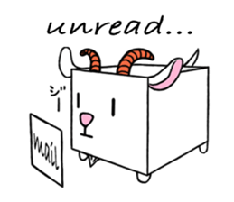 Cube type animal sticker #1243205
