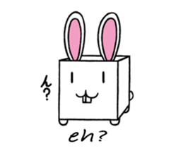 Cube type animal sticker #1243206