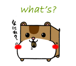 Cube type animal sticker #1243216