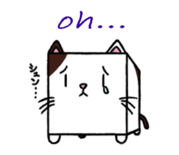 Cube type animal sticker #1243217
