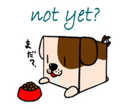 Cube type animal sticker #1243221