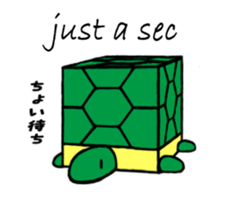 Cube type animal sticker #1243222