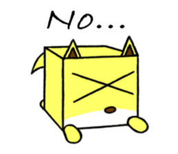 Cube type animal sticker #1243234