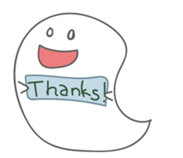 Pretty Cute ghost sticker #1243293