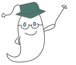 Pretty Cute ghost sticker #1243300