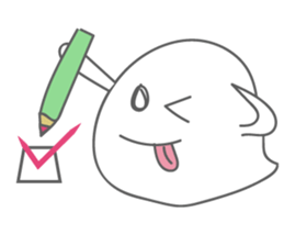 Pretty Cute ghost sticker #1243310